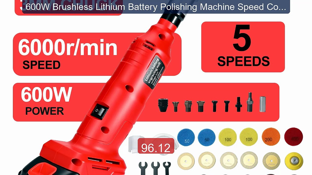 600W Brushless Lithium Battery Polishing Machine Speed Control... -- Best Buy 2026 | Great Quality!