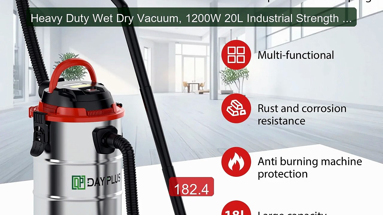 Heavy Duty Wet Dry Vacuum, 1200W 20L Industrial Strength for Garag... -- Best Deal 2026 | Shop Now!