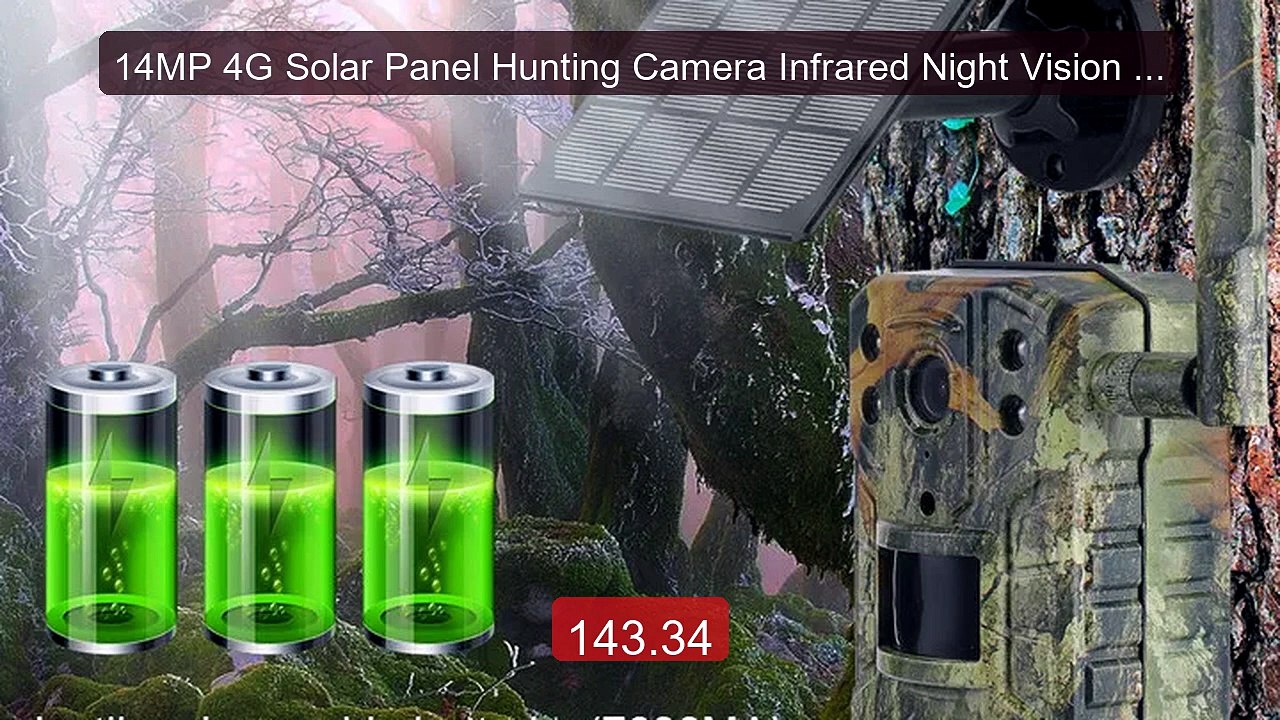 14MP 4G Solar Panel Hunting Camera Infrared Night Vision Moni... -- Amazing Value 2026 | Must Have!