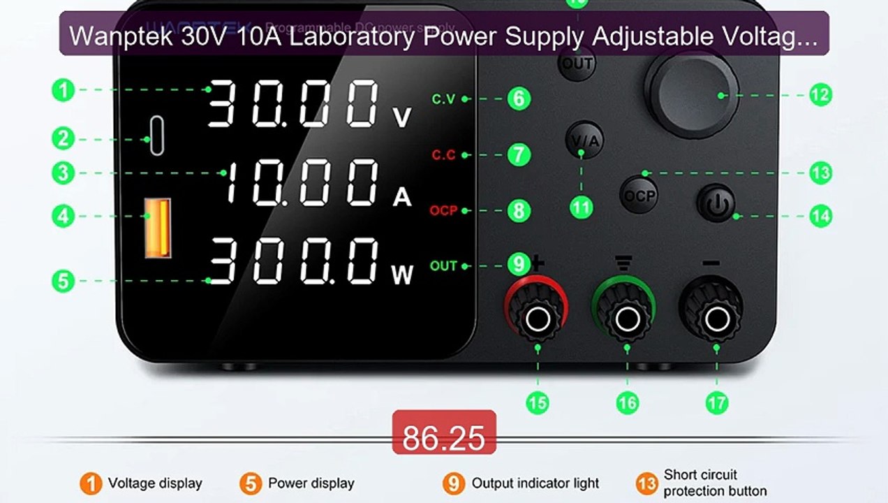 Wanptek 30V 10A Laboratory Power Supply Adjustable Voltage Cur... -- Hot Deal 2026 | Limited Offer!