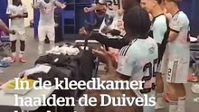 Les joueurs belges ont dansé la danse de Trump dans les vestiaires après leur victoire 4-1 en Coupe du monde.