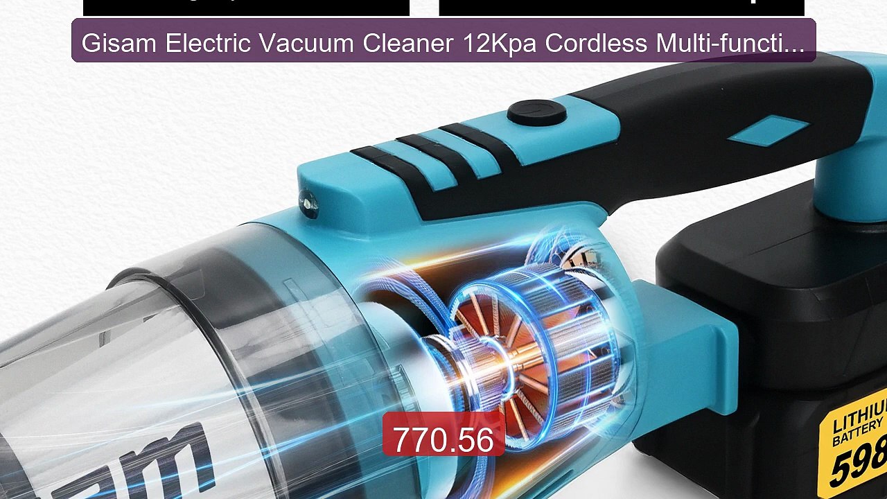 Gisam Electric Vacuum Cleaner 12Kpa Cordless Multi-function Cl... -- Hot Deal 2026 | Limited Offer!