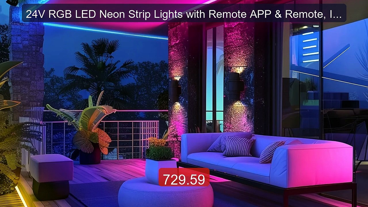 24V RGB LED Neon Strip Lights with Remote APP & Remote, IP67 ... -- Amazing Value 2026 | Must Have!