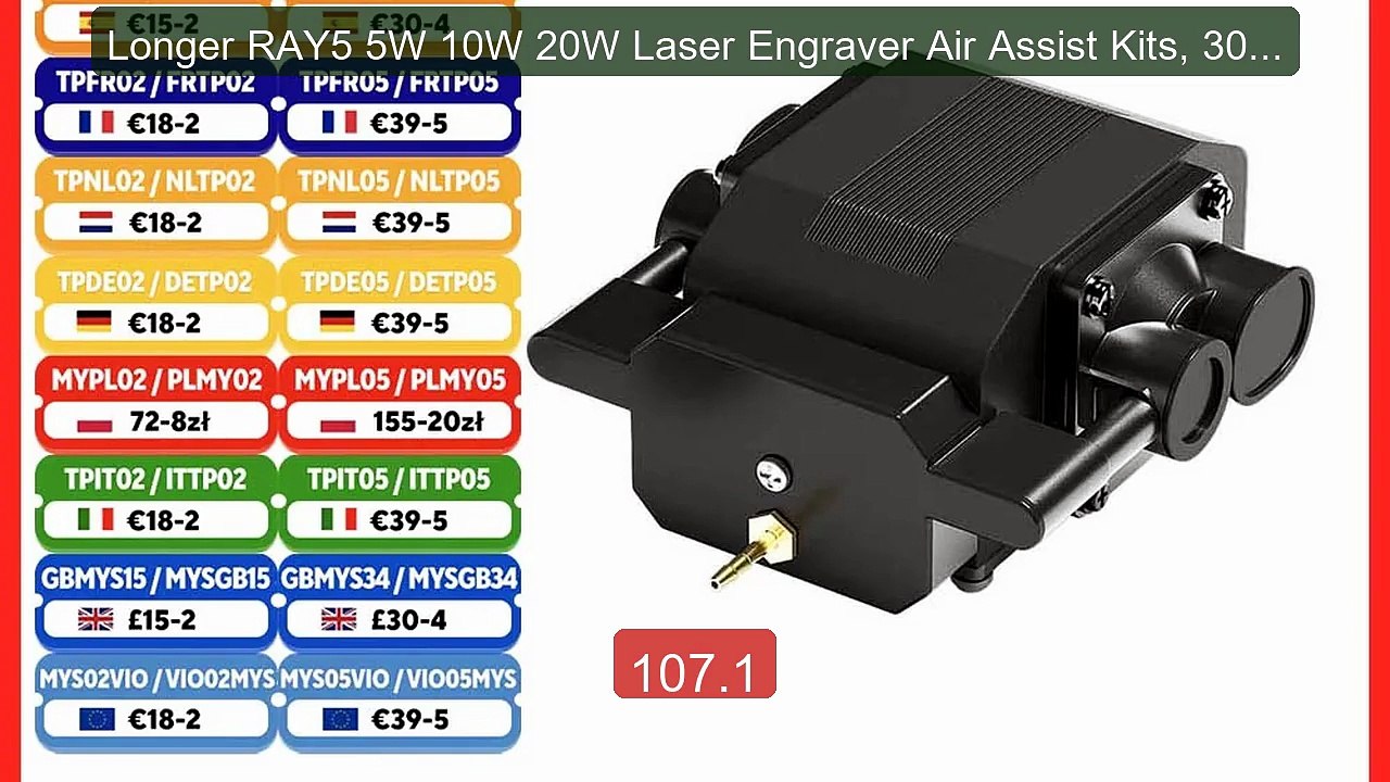 Longer RAY5 5W 10W 20W Laser Engraver Air Assist Kits, 30L/... -- Top Pick 2026 | Unbeatable Price!