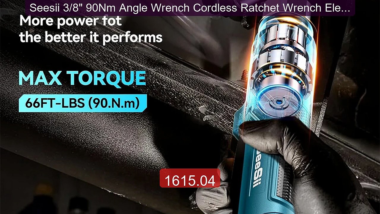 Seesii 3/8" 90Nm Angle Wrench Cordless Ratchet Wrench Electric Wren... -- Top Rated 2026 | Buy Now!
