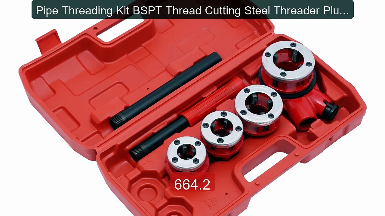 Pipe Threading Kit BSPT Thread Cutting Steel Threader Plumber... -- Amazing Value 2026 | Must Have!