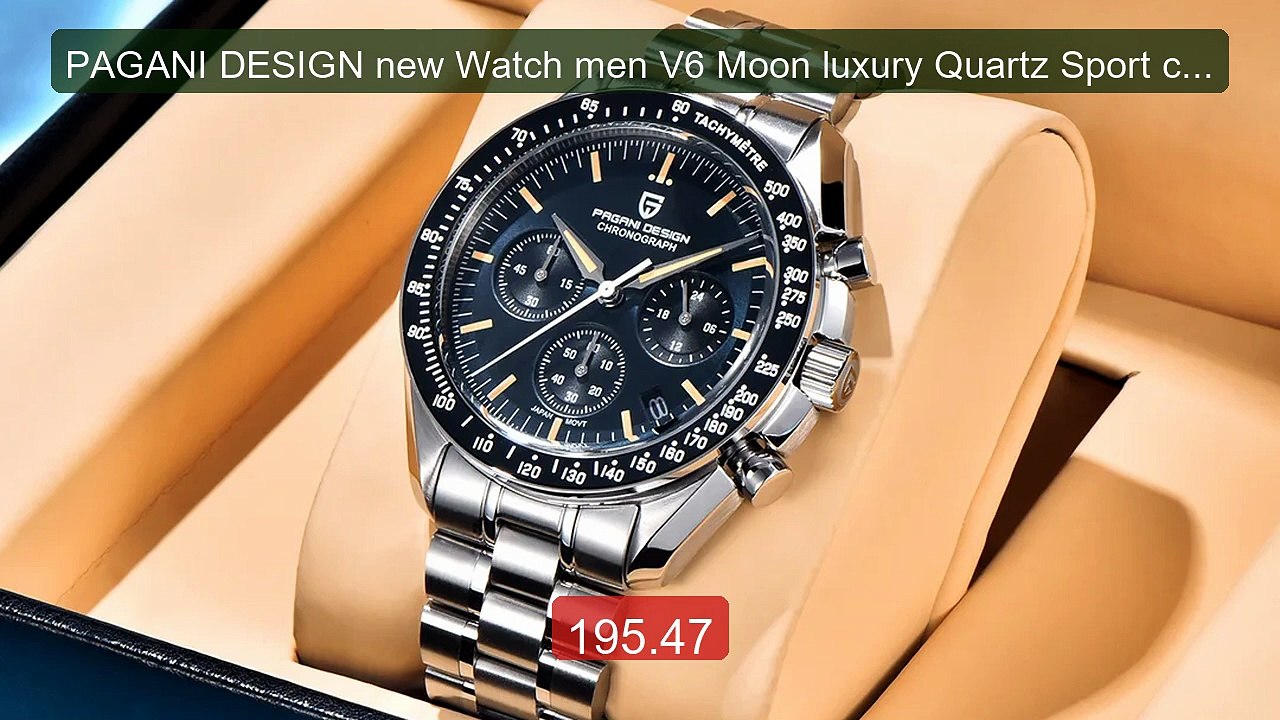 PAGANI DESIGN new Watch men V6 Moon luxury Quartz Sport chronograph... -- Top Rated 2026 | Buy Now!