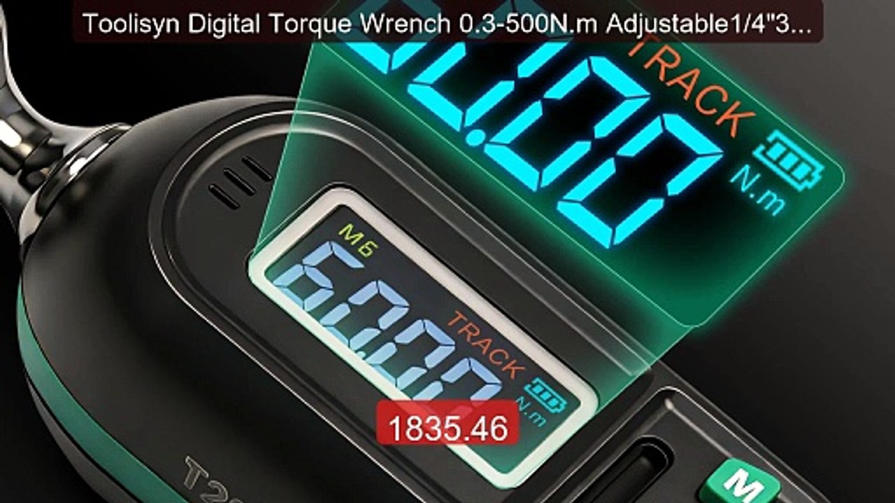Toolisyn Digital Torque Wrench 0.3-500N.m Adjustable1/4"3/8... -- Top Pick 2026 | Unbeatable Price!