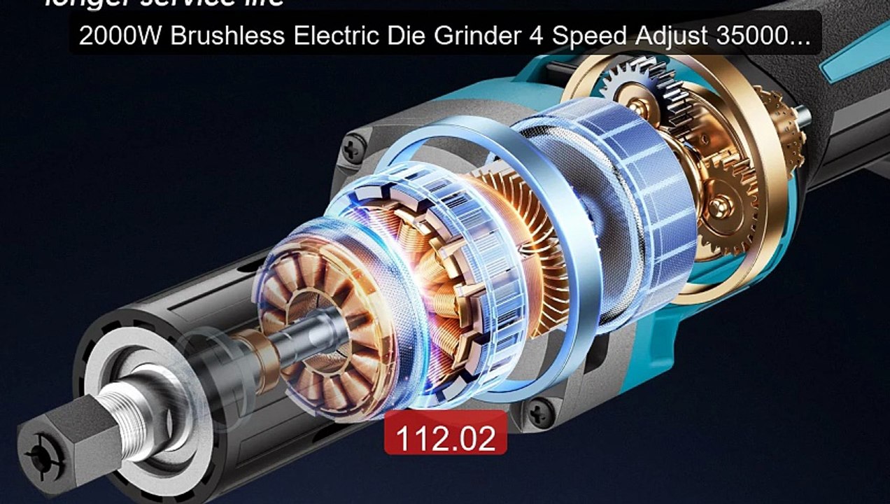 2000W Brushless Electric Die Grinder 4 Speed Adjust 35000RPM C... -- Best Buy 2026 | Great Quality!