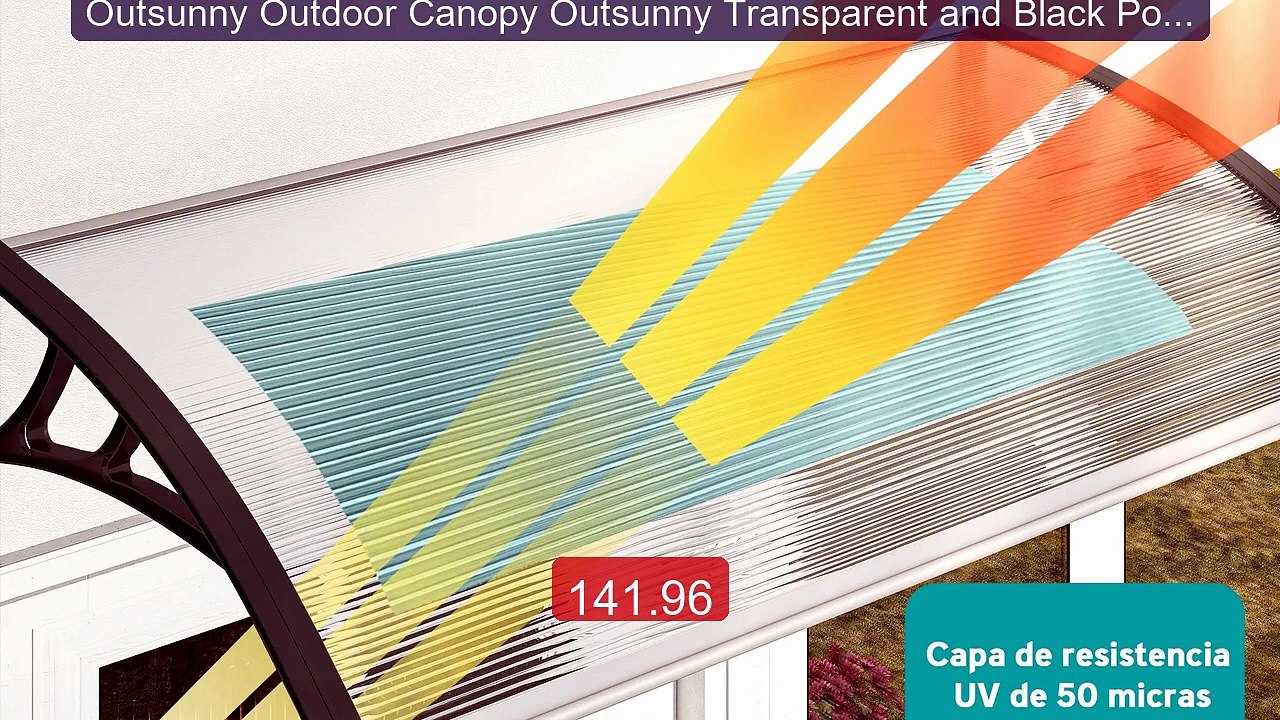Outsunny Outdoor Canopy Outsunny Transparent and Black Polyca... -- Amazing Value 2026 | Must Have!