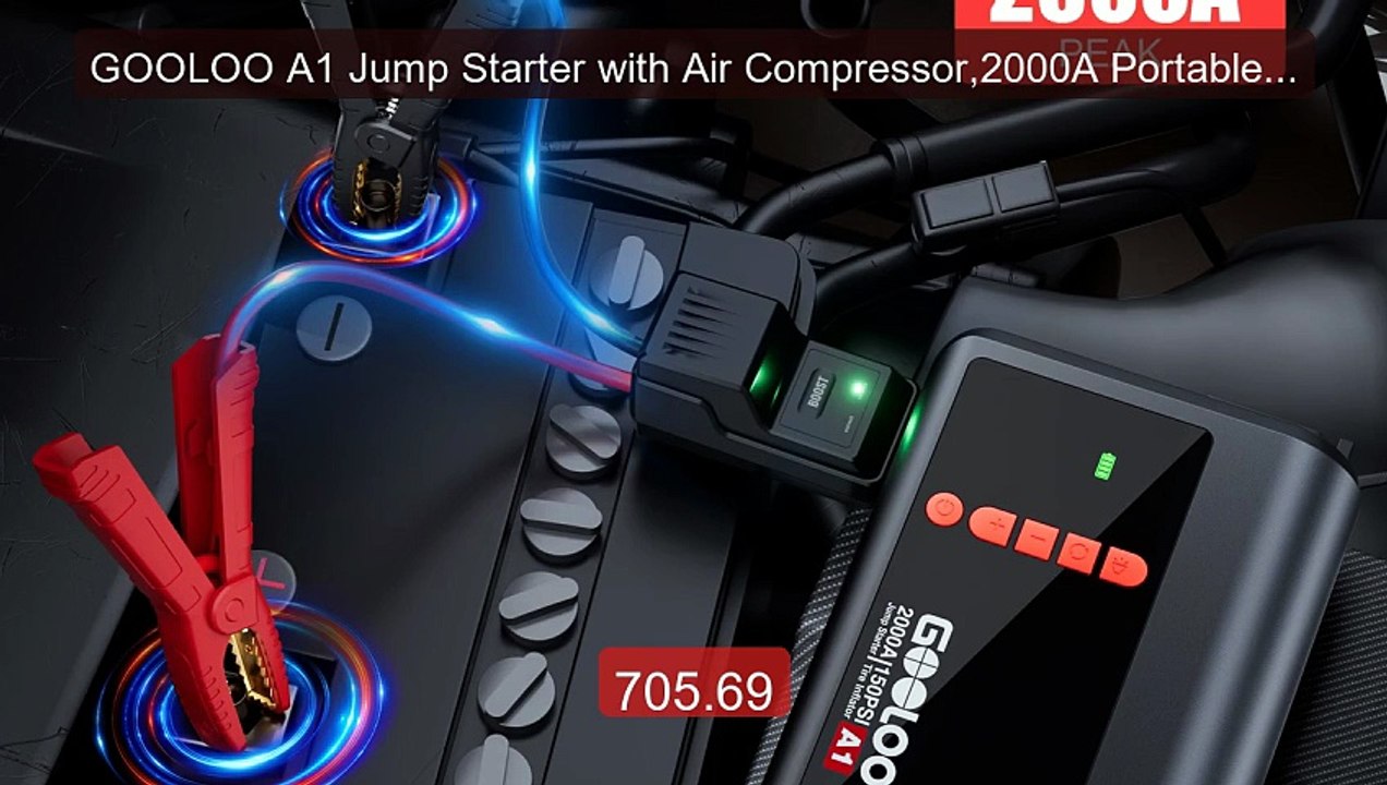 GOOLOO A1 Jump Starter with Air Compressor,2000A Portable Car Batte... -- Top Rated 2026 | Buy Now!