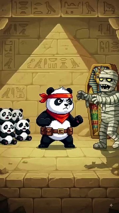 " PandaBack is Egypt mummy 🐼🐻 "