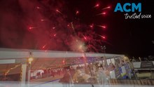 Winter festival fireworks