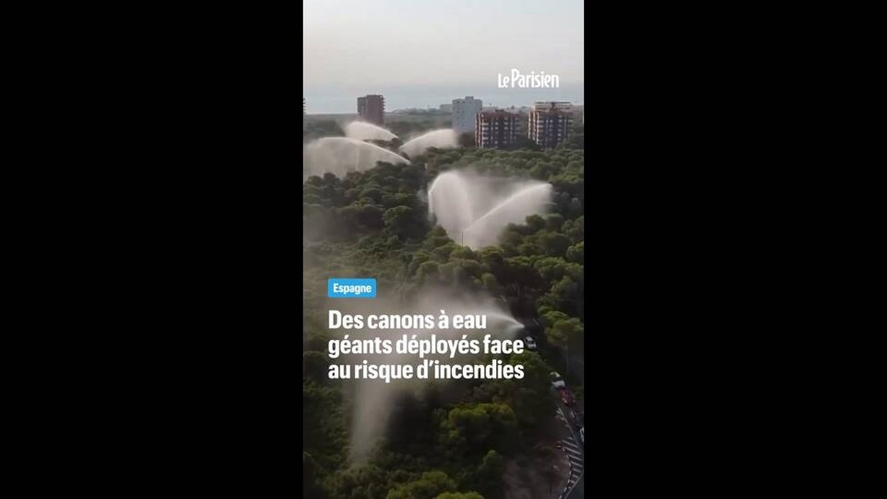 Des canons à eau géants pour prévenir les incendies en Espagne