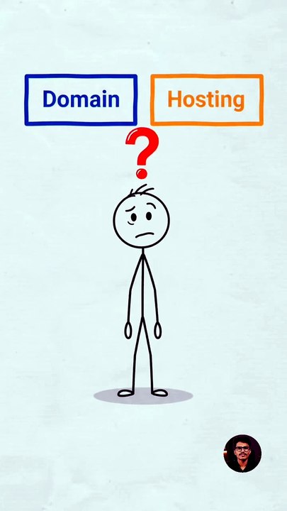 Domain vs Hosting — website ke liye dono chahiyepar kaam dono ka alag hai 🌐🏠Domain = Tumhari w (1)