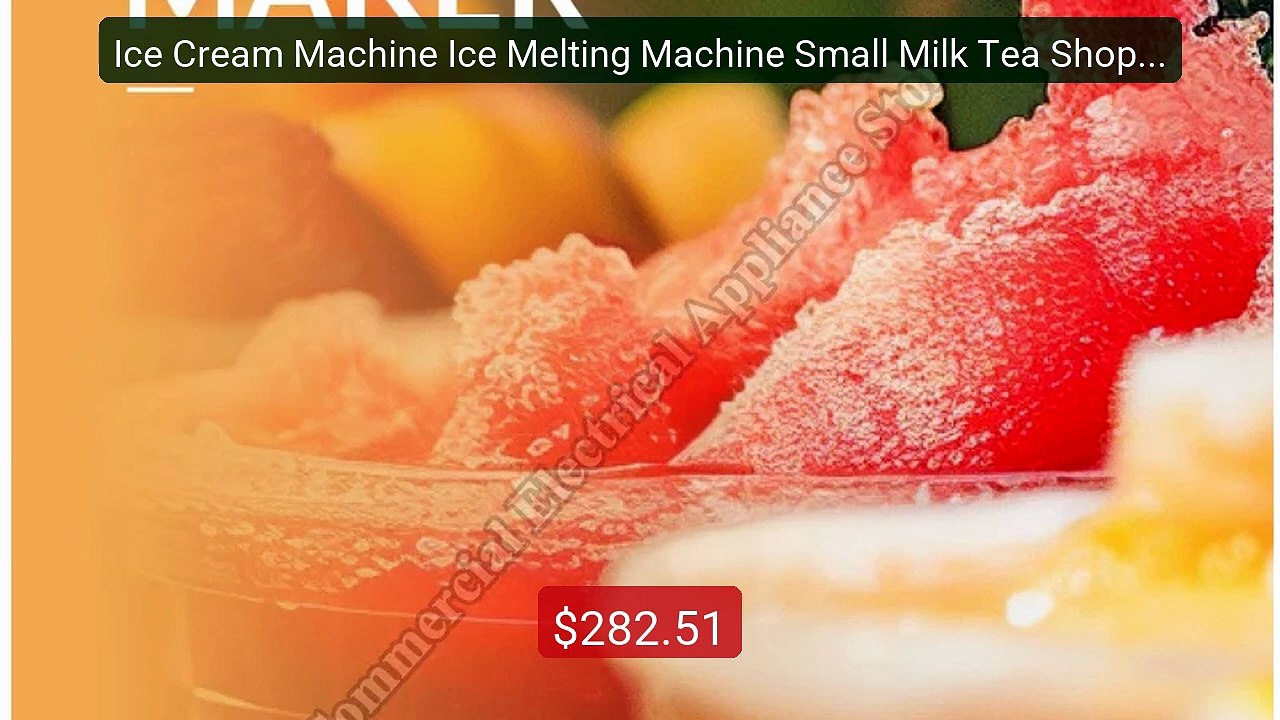 Ice Cream Machine Ice Melting Machine Small Milk Tea Shop Stalls Ho... -- Top Rated 2026 | Buy Now!