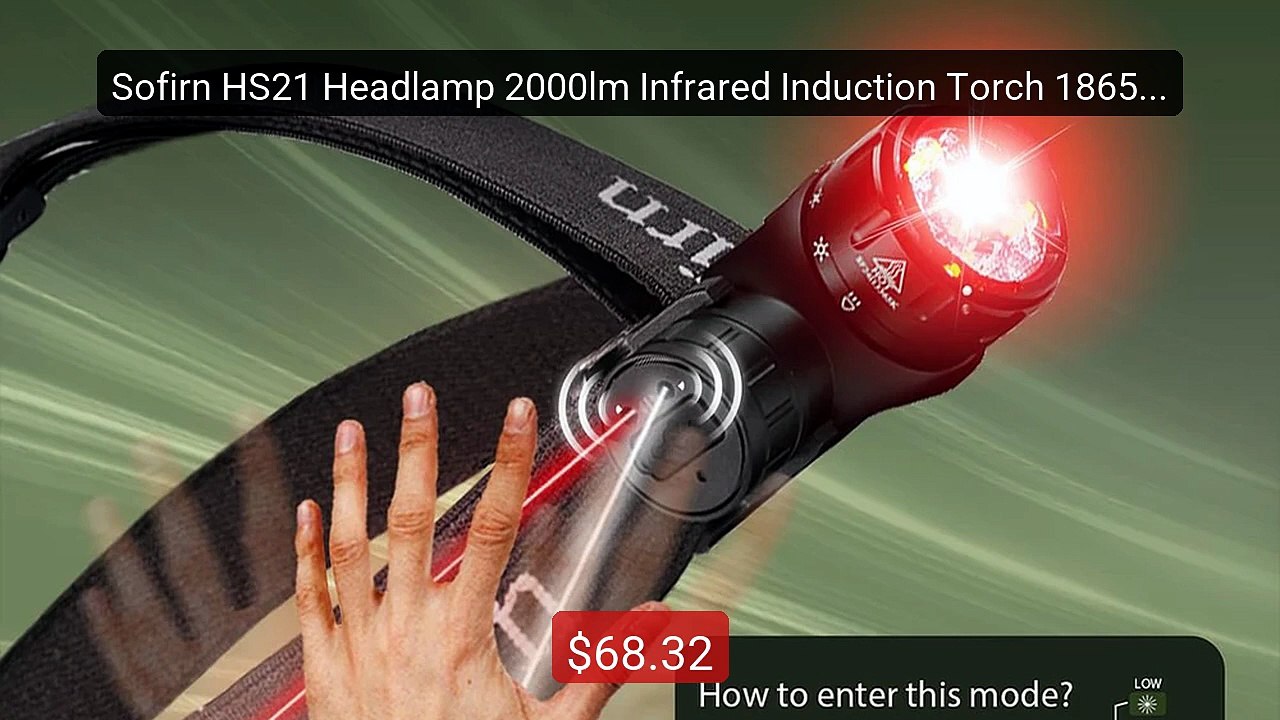 Sofirn HS21 Headlamp 2000lm Infrared Induction Torch 18650 USB C Re... -- Top Rated 2026 | Buy Now!