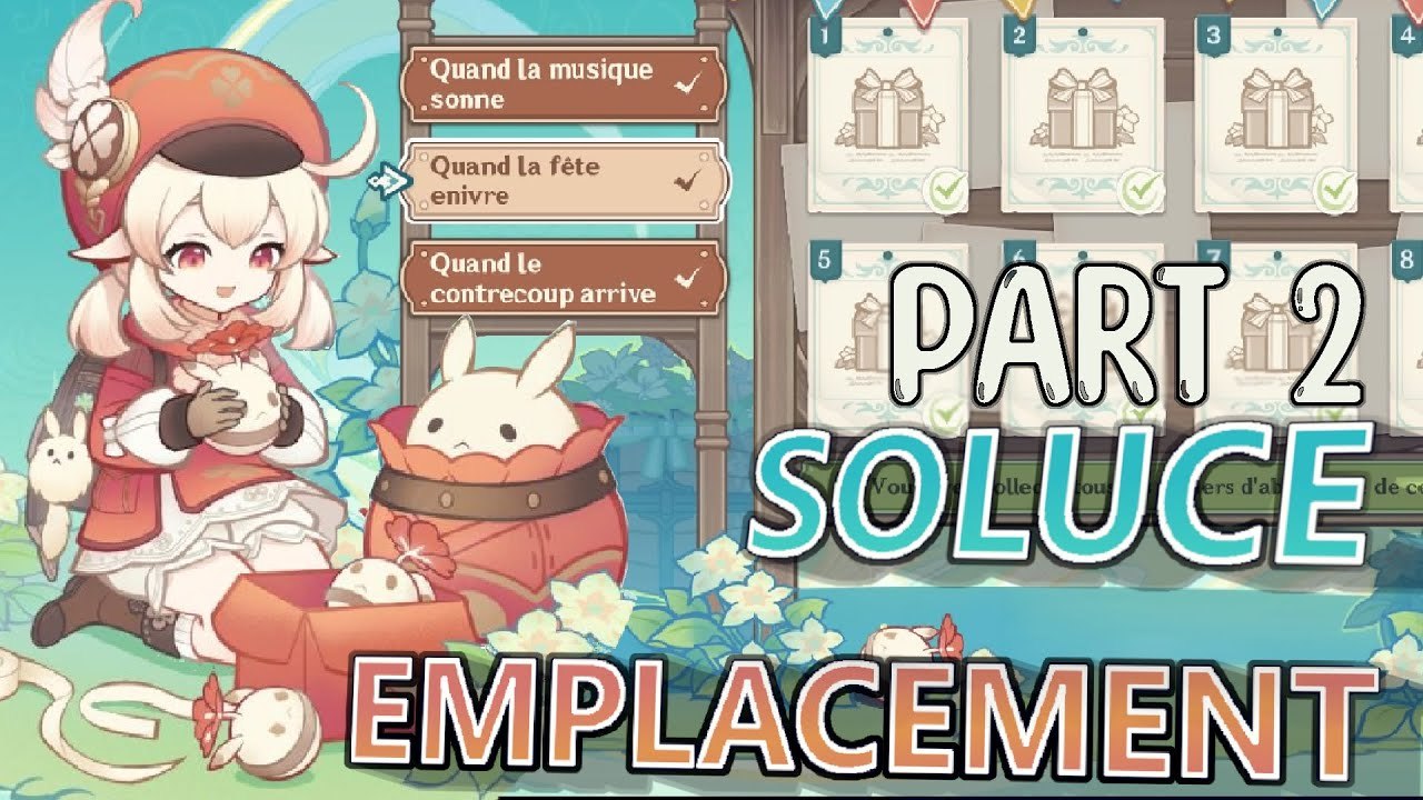 Genshin Impact FR | (Évent) Quand la fête enivre - Bénédiction féconde : Emplacements des coffres !