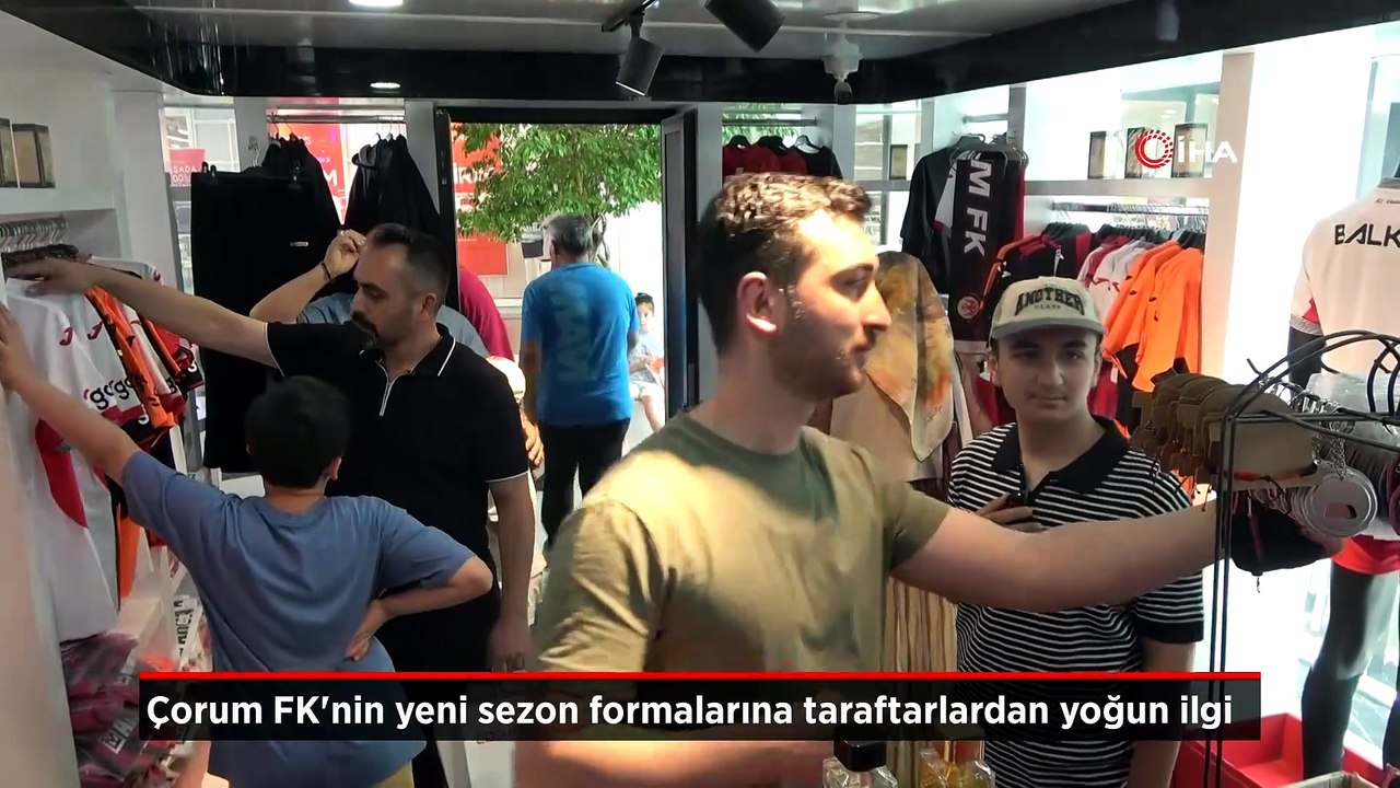 Çorum FK taraftarları yeni sezon formalarına büyük ilgi gösterdi