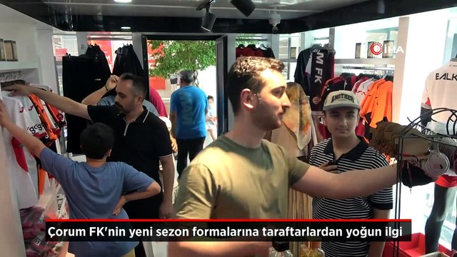 Çorum FK taraftarları yeni sezon formalarına büyük ilgi gösterdi