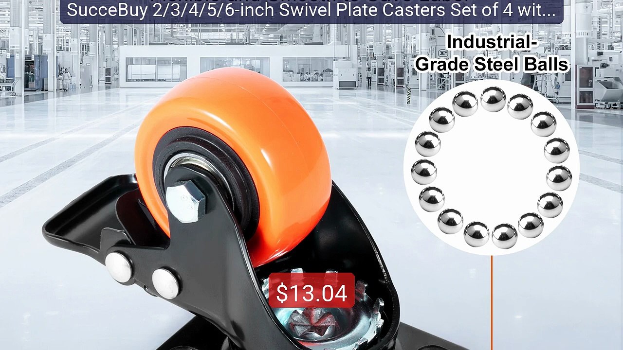 SucceBuy 2/3/4/5/6-inch Swivel Plate Casters Set of 4 with ... -- Top Pick 2026 | Unbeatable Price!