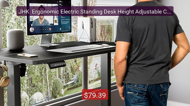JHK Ergonomic Electric Standing Desk Height Adjustable Com... Top Pick 2026 | Unbeatable Price!