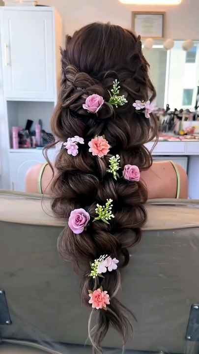 Easy Flowers Hairstyles Tutorial
