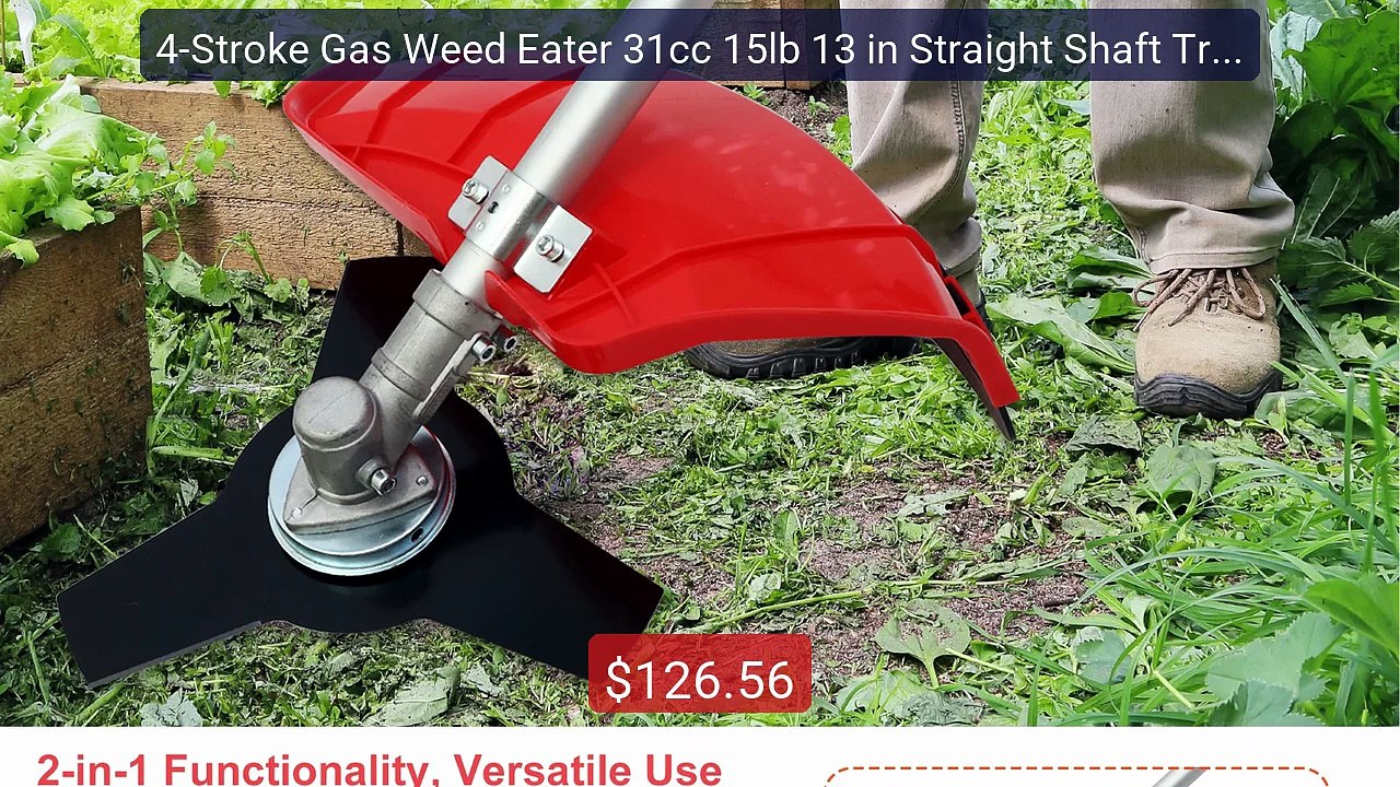 4-Stroke Gas Weed Eater 31cc 15lb 13 in Straigh...