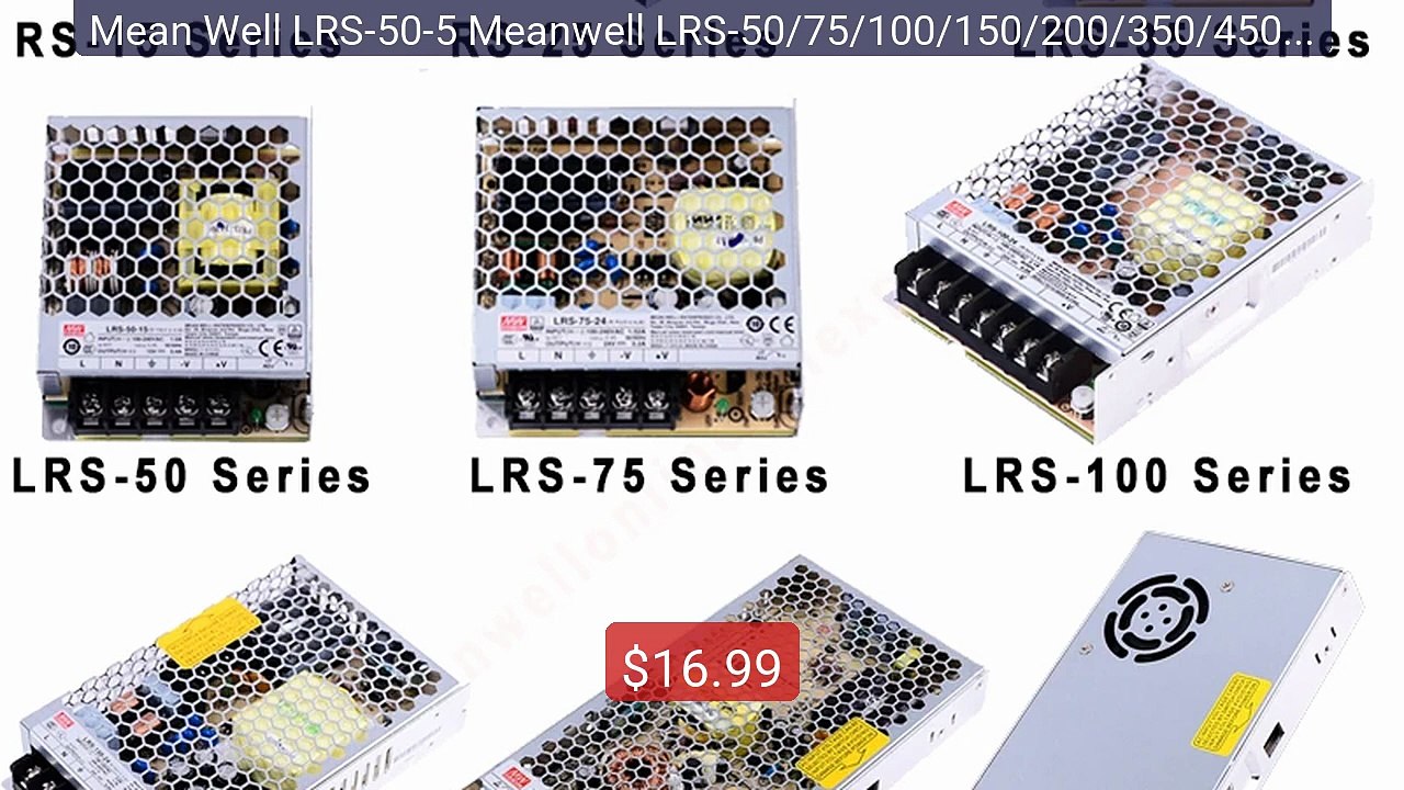 Mean Well LRS-50-5 Meanwell LRS-50/75/100/150/200/350/450/600 ... -- Best Buy 2026 | Great Quality!