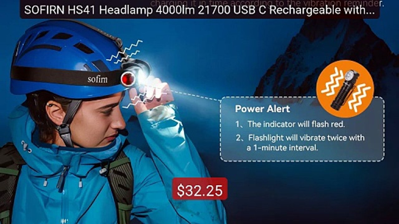 SOFIRN HS41 Headlamp 4000lm 21700 USB C Rechargeable with SST... -- Amazing Value 2026 | Must Have!