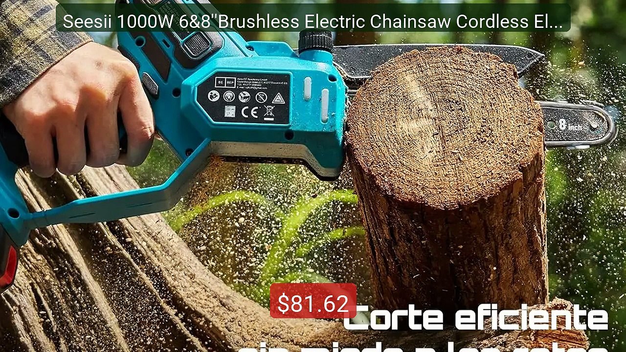 Seesii 1000W 6&8''Brushless Electric Chainsaw Cordless Electric Sa... -- Best Deal 2026 | Shop Now!