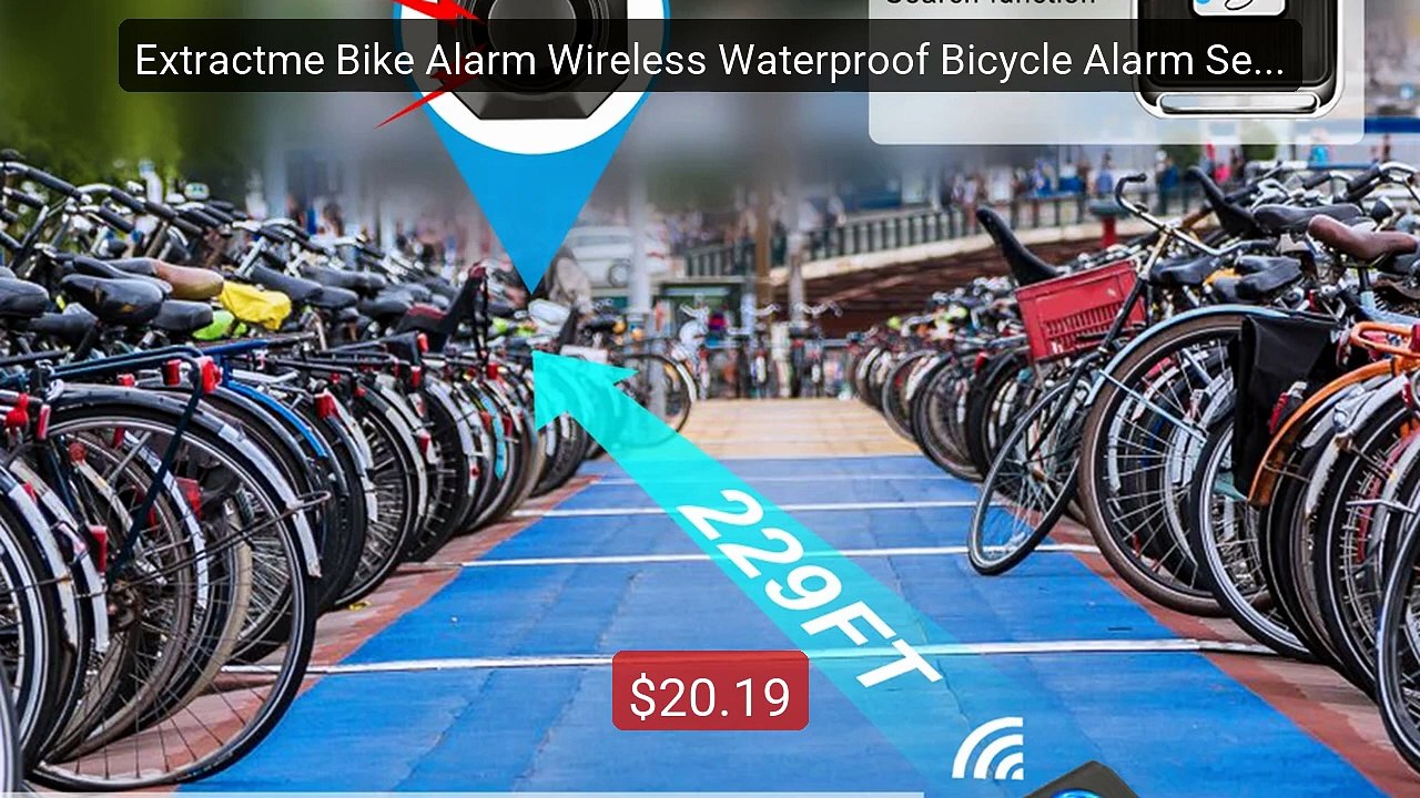 Extractme Bike Alarm Wireless Waterproof Bicycle Alarm Securi... -- Amazing Value 2026 | Must Have!