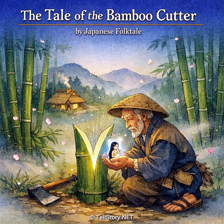 The Tale of the Bamboo Cutter by Japanese Folktales