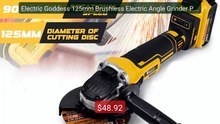 Electric Goddess 125mm Brushless Electric Angle Grinder Power Tool... -- Best Deal 2026 | Shop Now!
