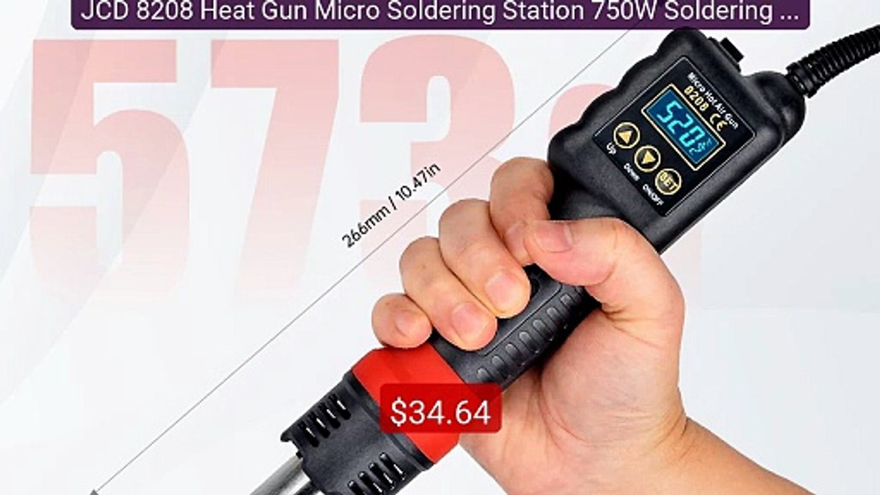 JCD 8208 Heat Gun Micro Soldering Station 750W Soldering Hot A... -- Hot Deal 2026 | Limited Offer!