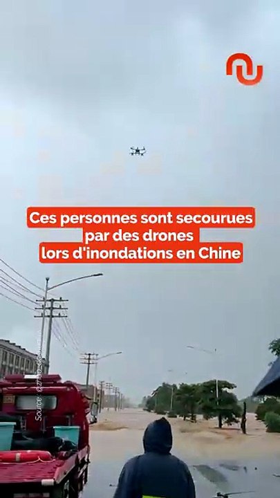 Des humains secourus par des drones !