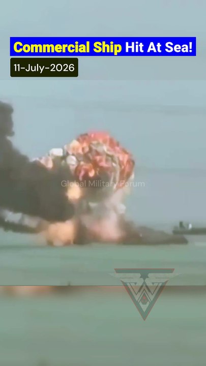 Massive Ship Explosion Near Hormuz