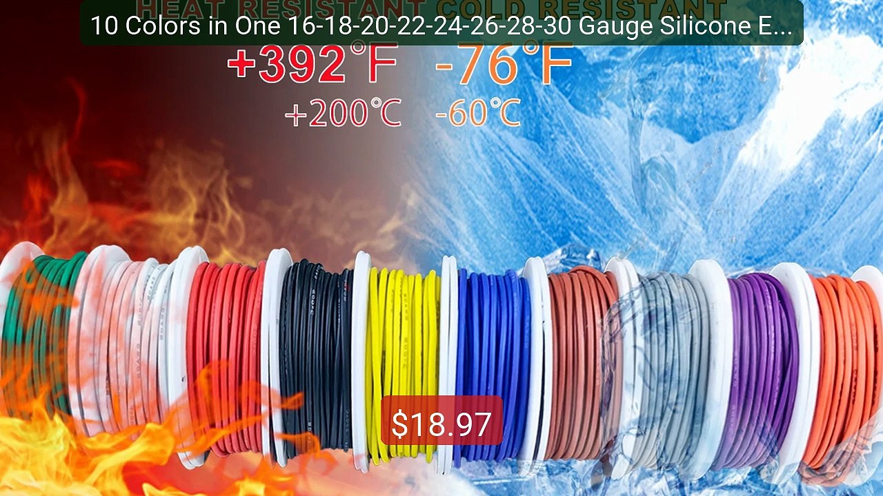 10 Colors in One 16-18-20-22-24-26-28-30 Gauge Silicone Electrical... -- Best Deal 2026 | Shop Now!