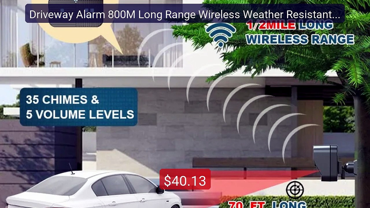 Driveway Alarm 800M Long Range Wireless Weather Resistant M... -- Top Pick 2026 | Unbeatable Price!