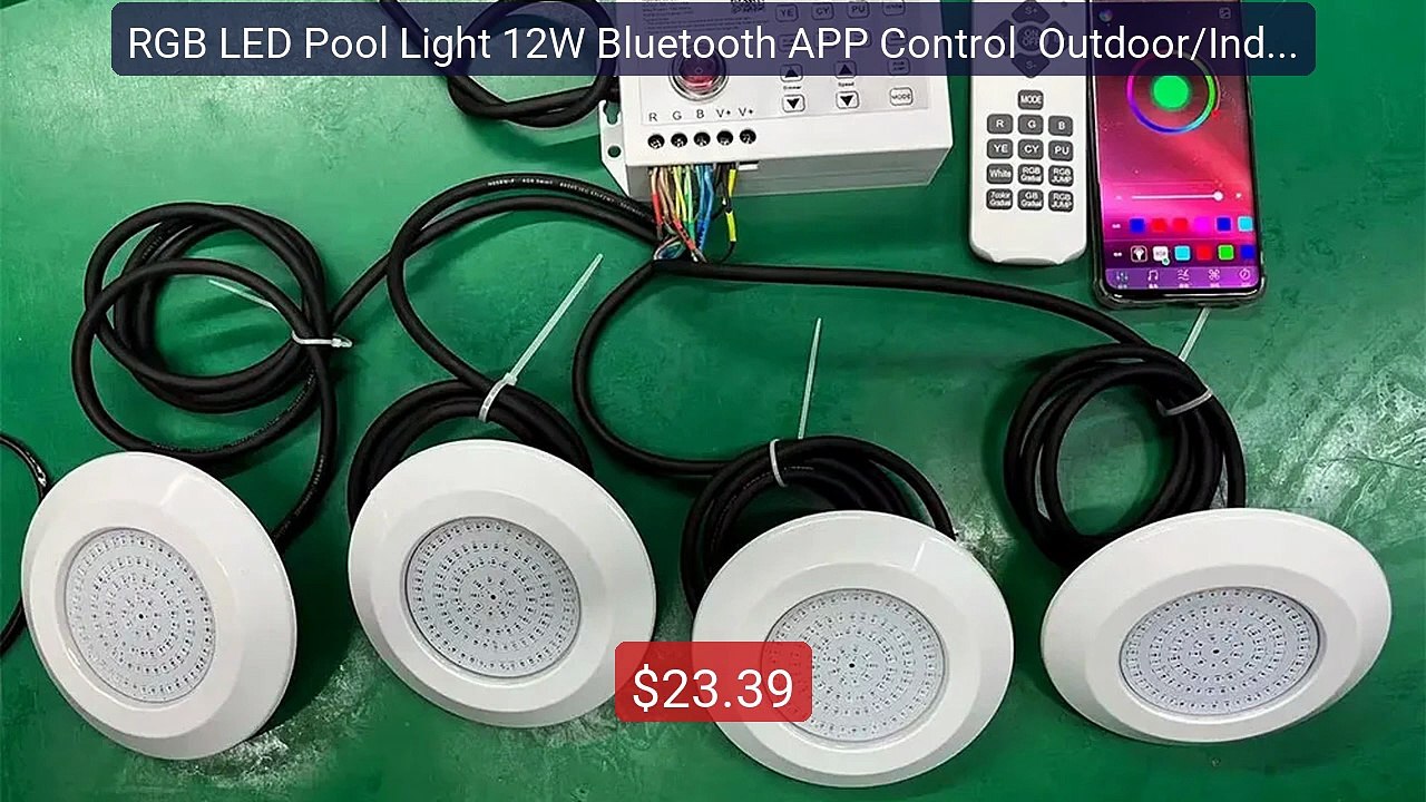 RGB LED Pool Light 12W Bluetooth APP Control  Outdoor/Indoor Under... -- Best Deal 2026 | Shop Now!