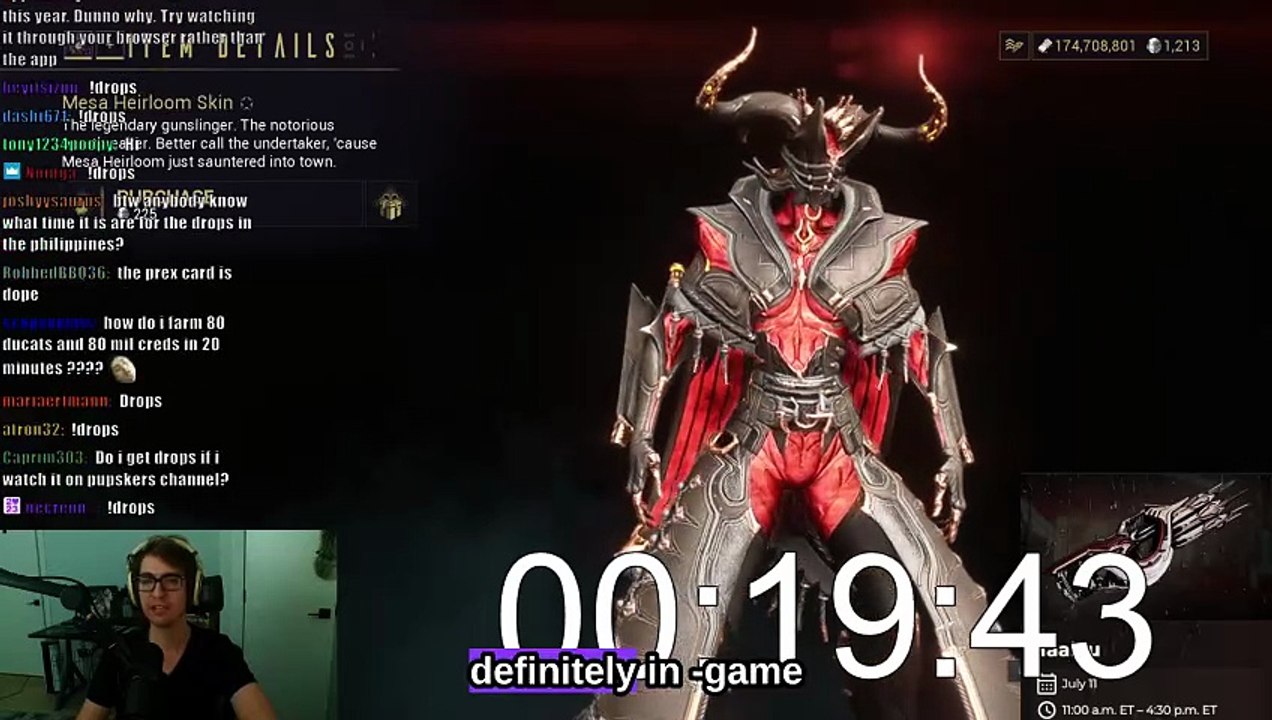 Warframe #1: "Mesa Heirloom Now In Game Everyone! Best Warframe Skin"