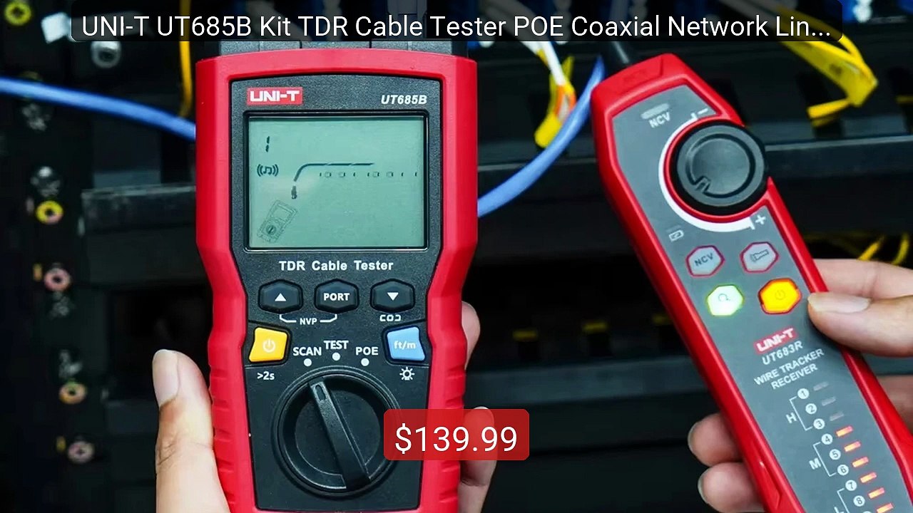 UNI-T UT685B Kit TDR Cable Tester POE Coaxial N...