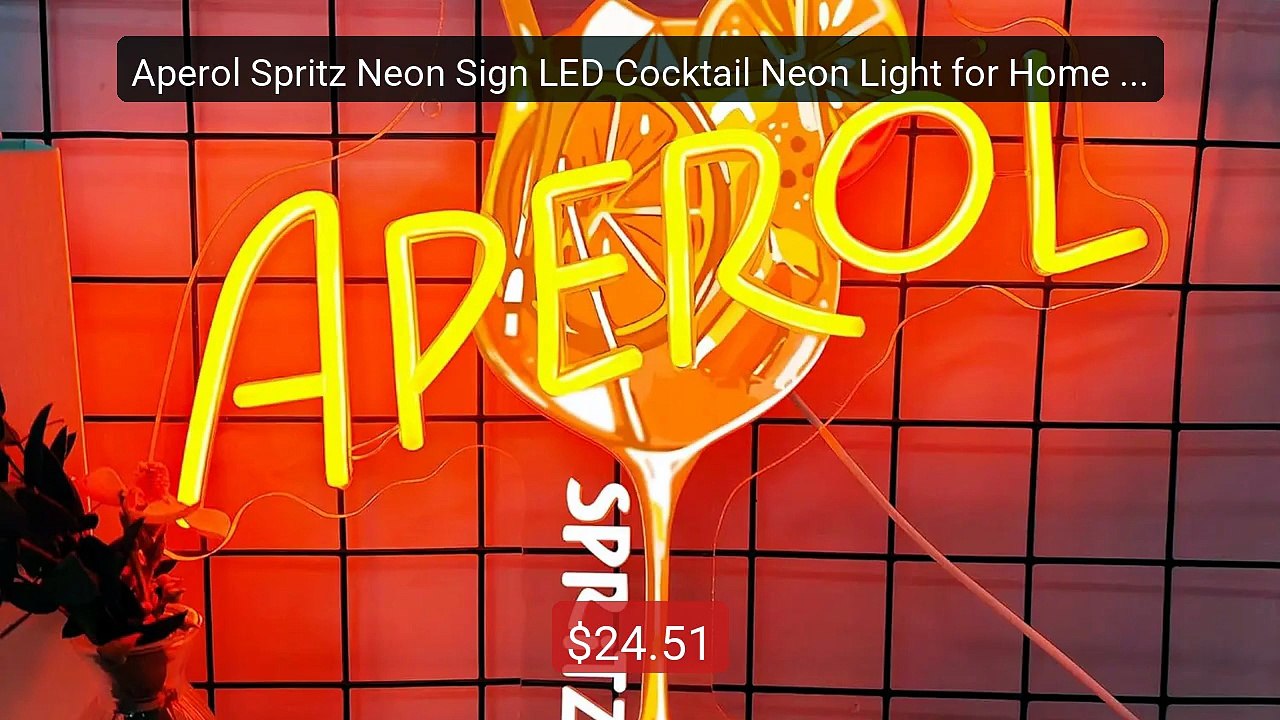Aperol Spritz Neon Sign LED Cocktail Neon Light for Home Bar M... -- Hot Deal 2026 | Limited Offer!