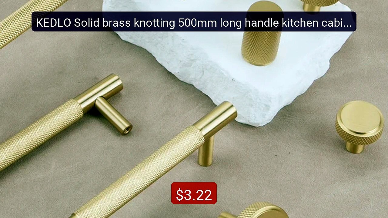 KEDLO Solid brass knotting 500mm long handle kitchen cabinet ... -- Amazing Value 2026 | Must Have!