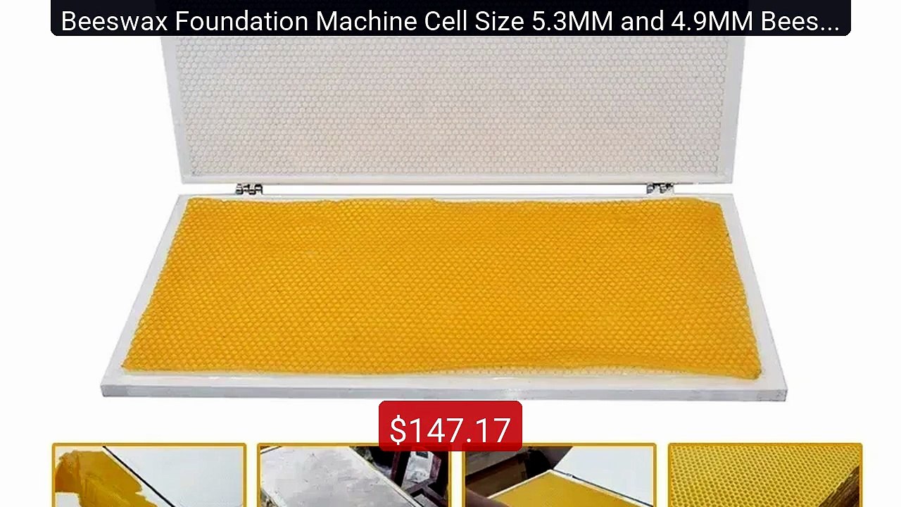 Beeswax Foundation Machine Cell Size 5.3MM and 4.9MM Beeswax Emboss... -- Top Rated 2026 | Buy Now!