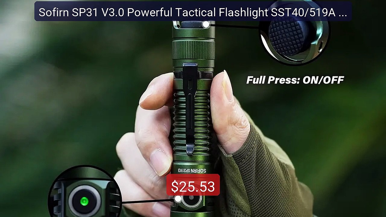 Sofirn SP31 V3.0 Powerful Tactical Flashlight SST40/519A 2000lm 18... -- Best Deal 2026 | Shop Now!