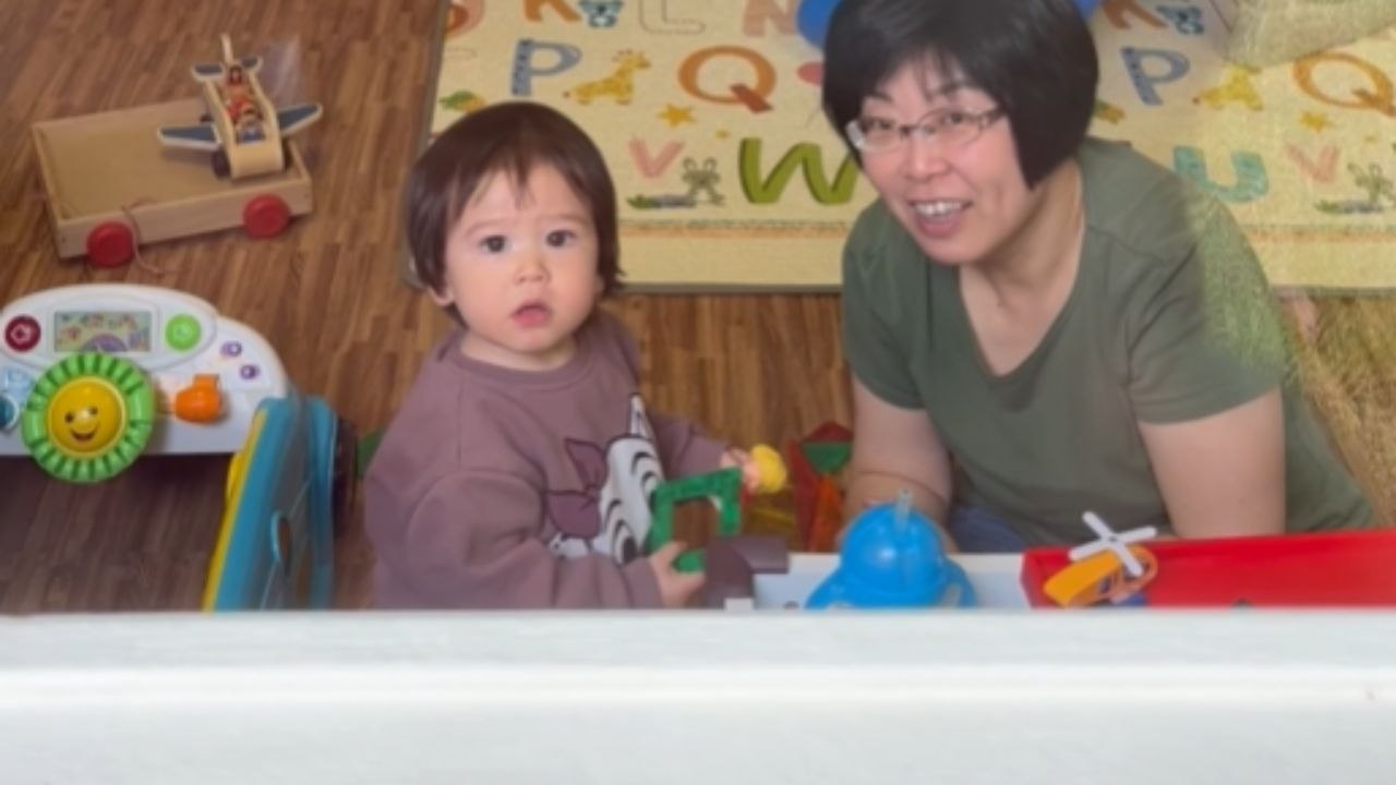 Toddler Sees Her Mom And Breaks Into A Wide Smile