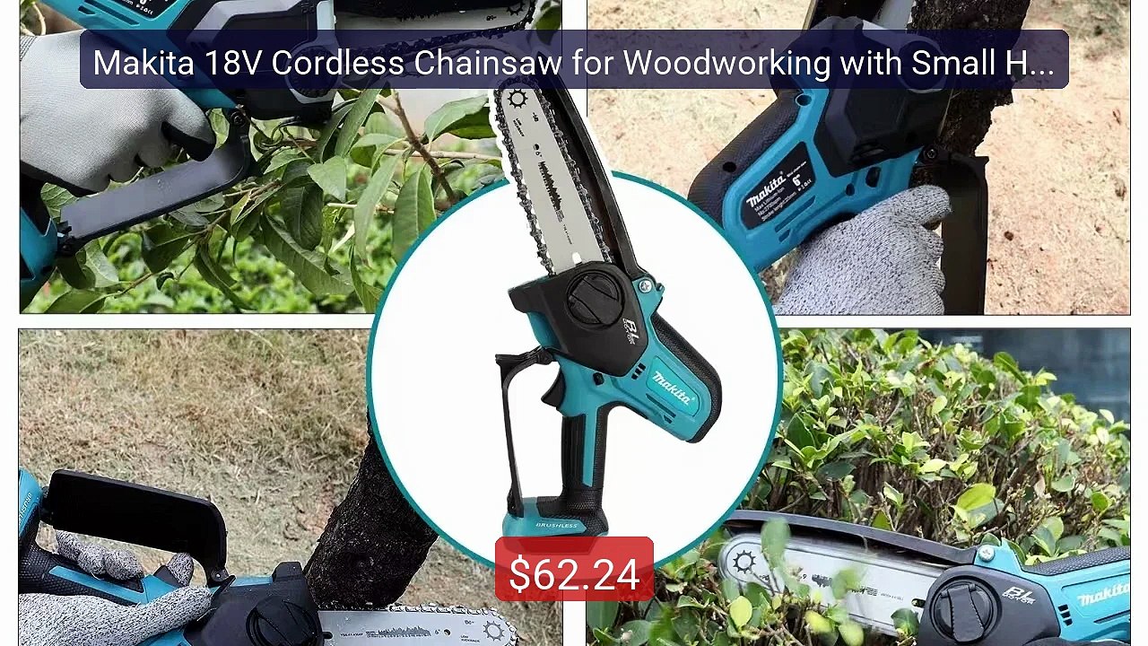 Makita 18V Cordless Chainsaw for Woodworking with Small Handheld El... -- Top Rated 2026 | Buy Now!