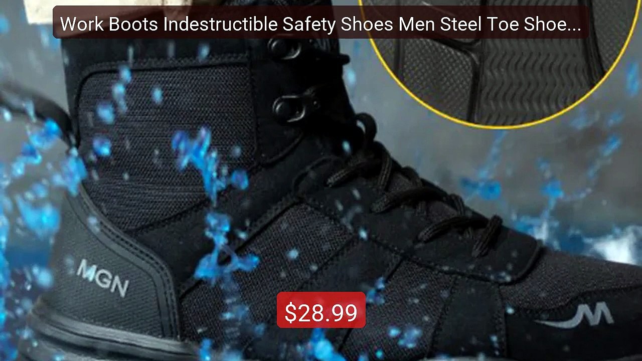 Work Boots Indestructible Safety Shoes Men Steel Toe Shoes Punctur... -- Best Deal 2026 | Shop Now!