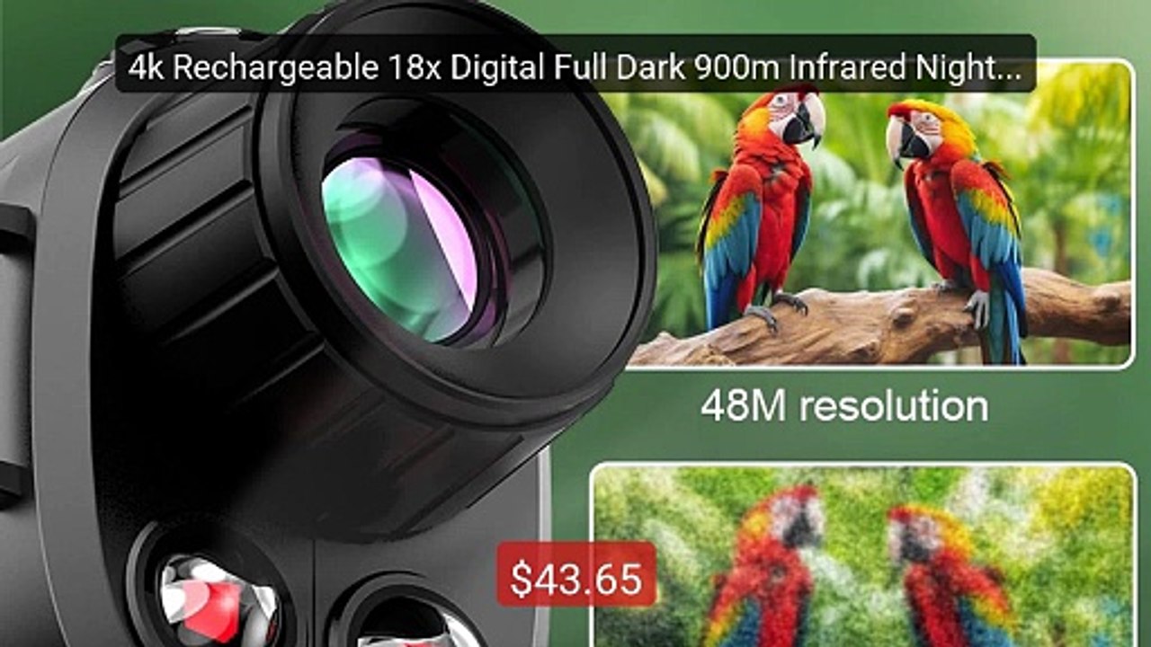 4k Rechargeable 18x Digital Full Dark 900m Infrared Night V... -- Top Pick 2026 | Unbeatable Price!